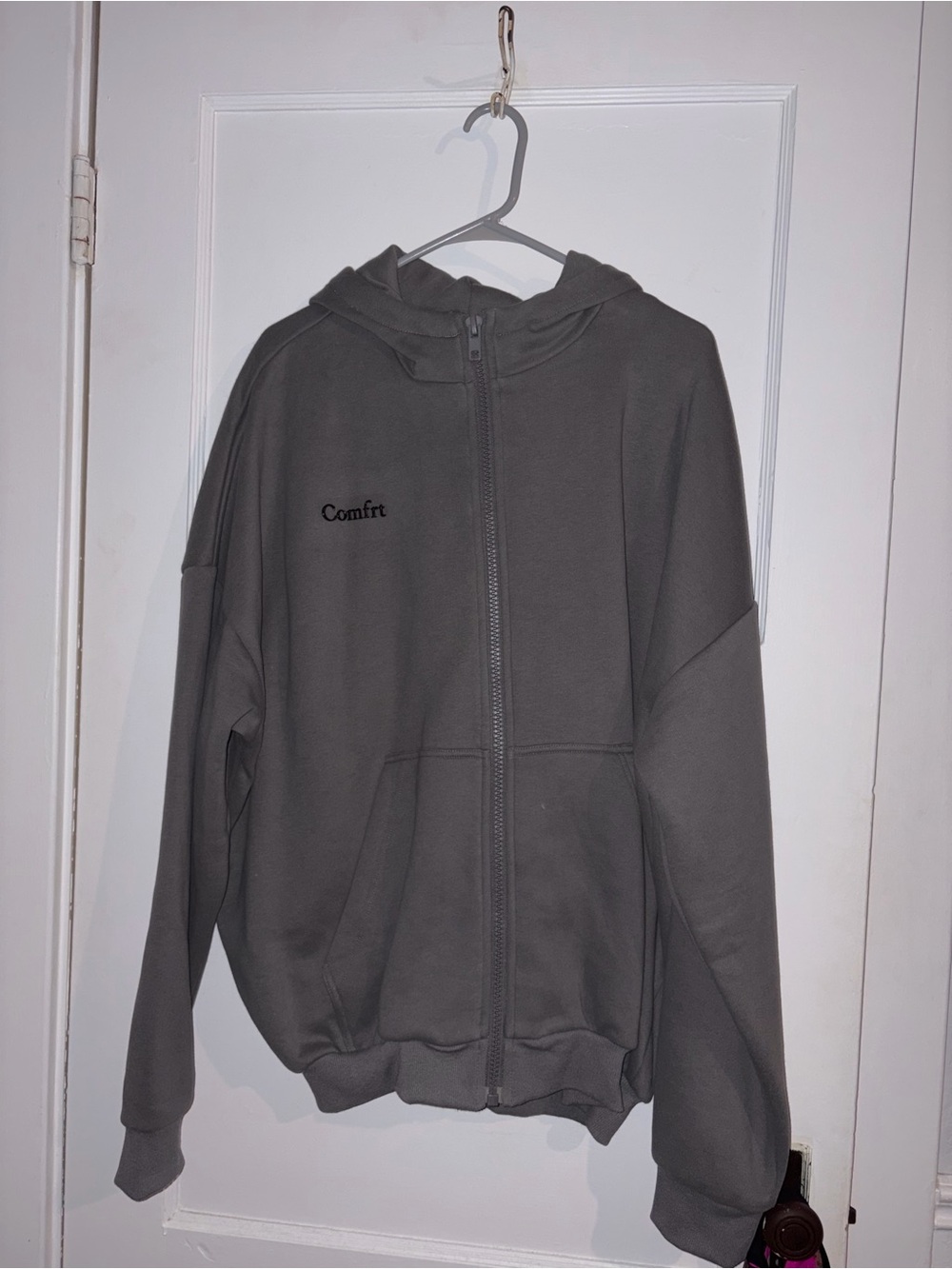 Comfort Zip-Up Hoodie Jacket - Gray